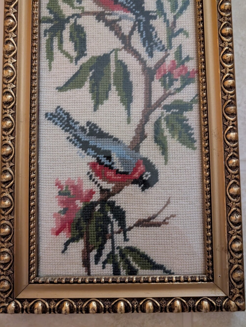 Handmade, Framed Needle Point - Picture 7 of 7
